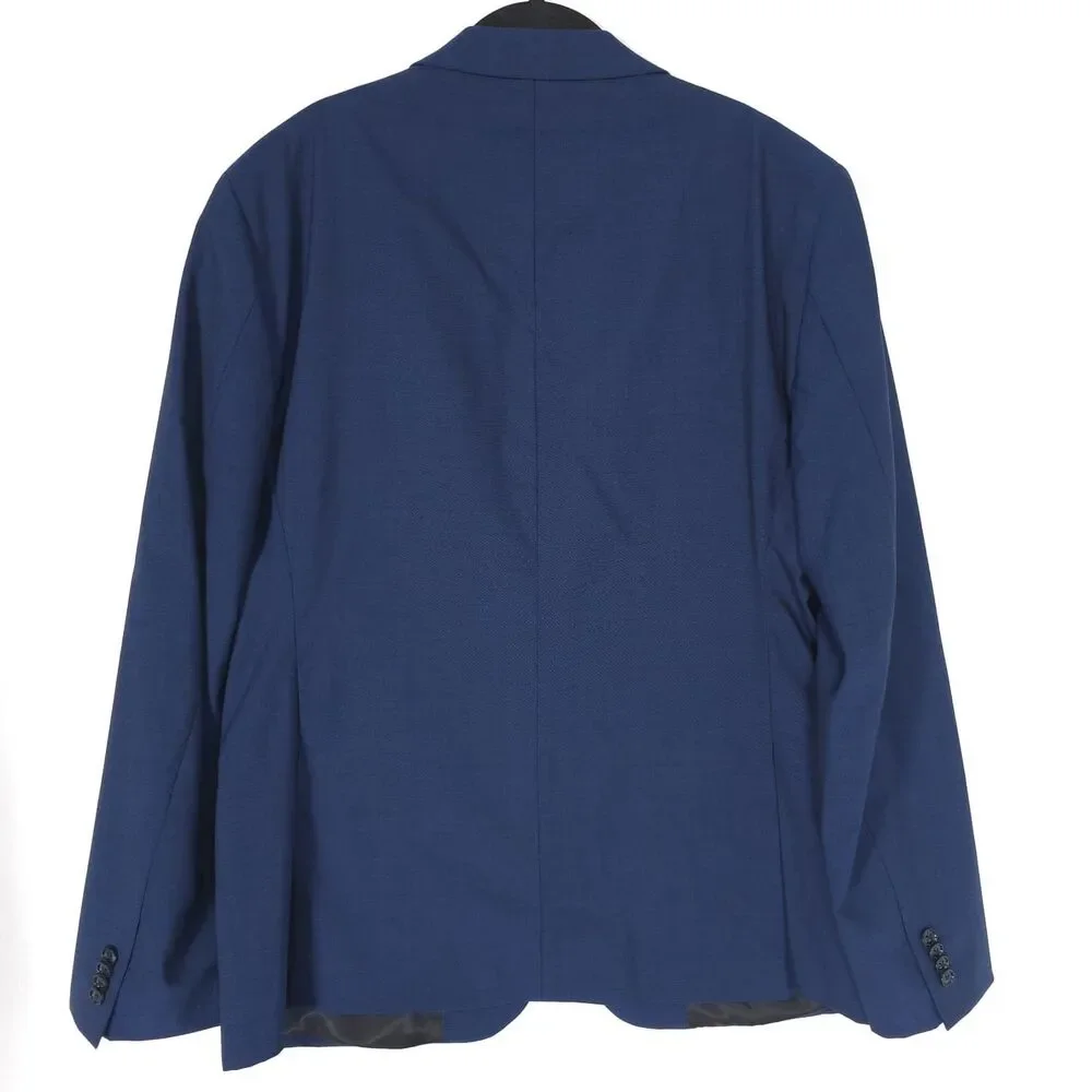 JOHN VARVATOS USA Mens Sport Coat Blazer‎ 42R Blue 100% Wool PREMIUM TAILORED